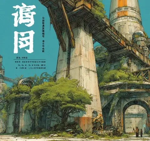 角色设定样张：Q版角色动作草图与比例标注